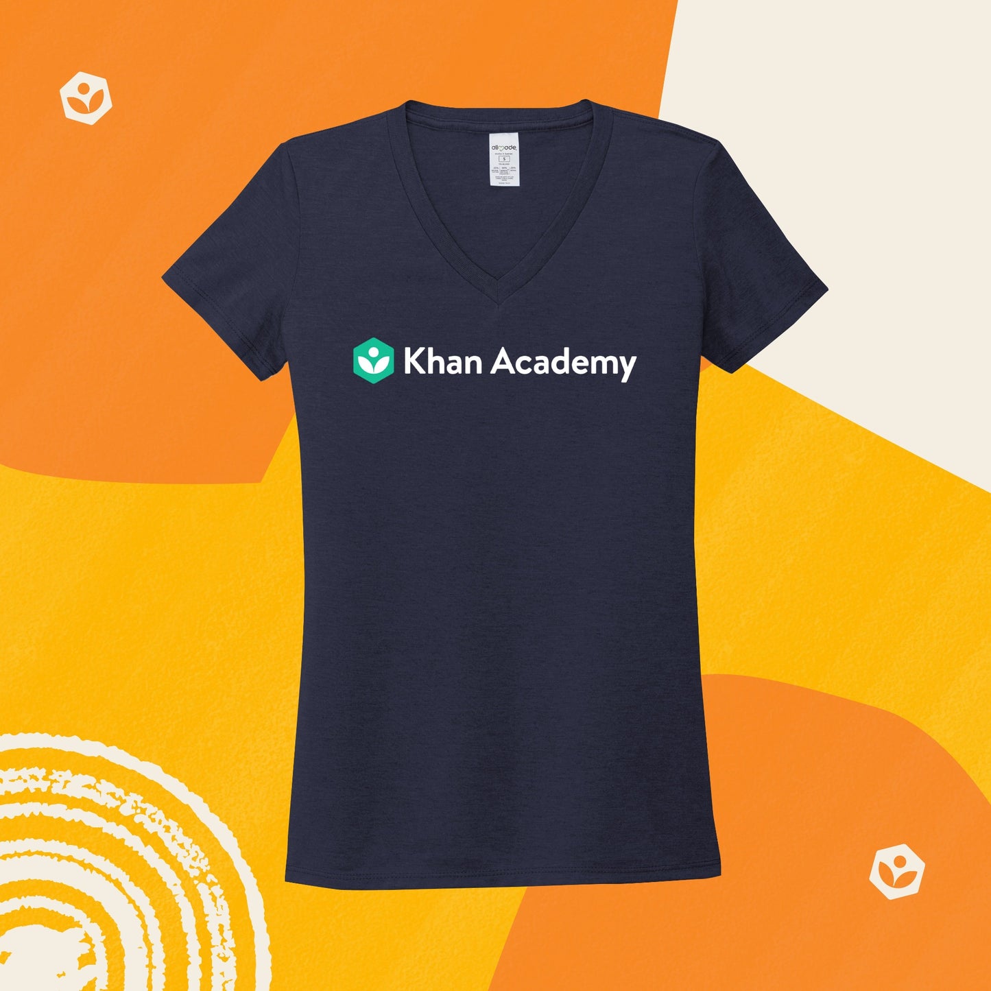 Khan Academy Women's V-Neck Logo T-Shirt