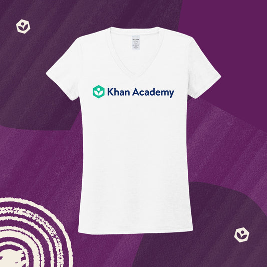 Khan Academy Women's V-Neck Logo T-Shirt