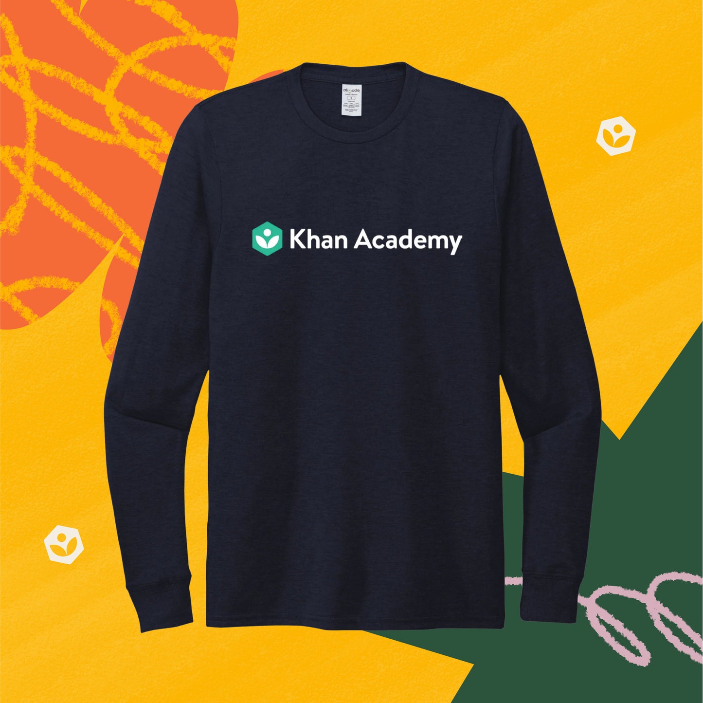 Khan Academy Full Front Long Sleeve Shirt