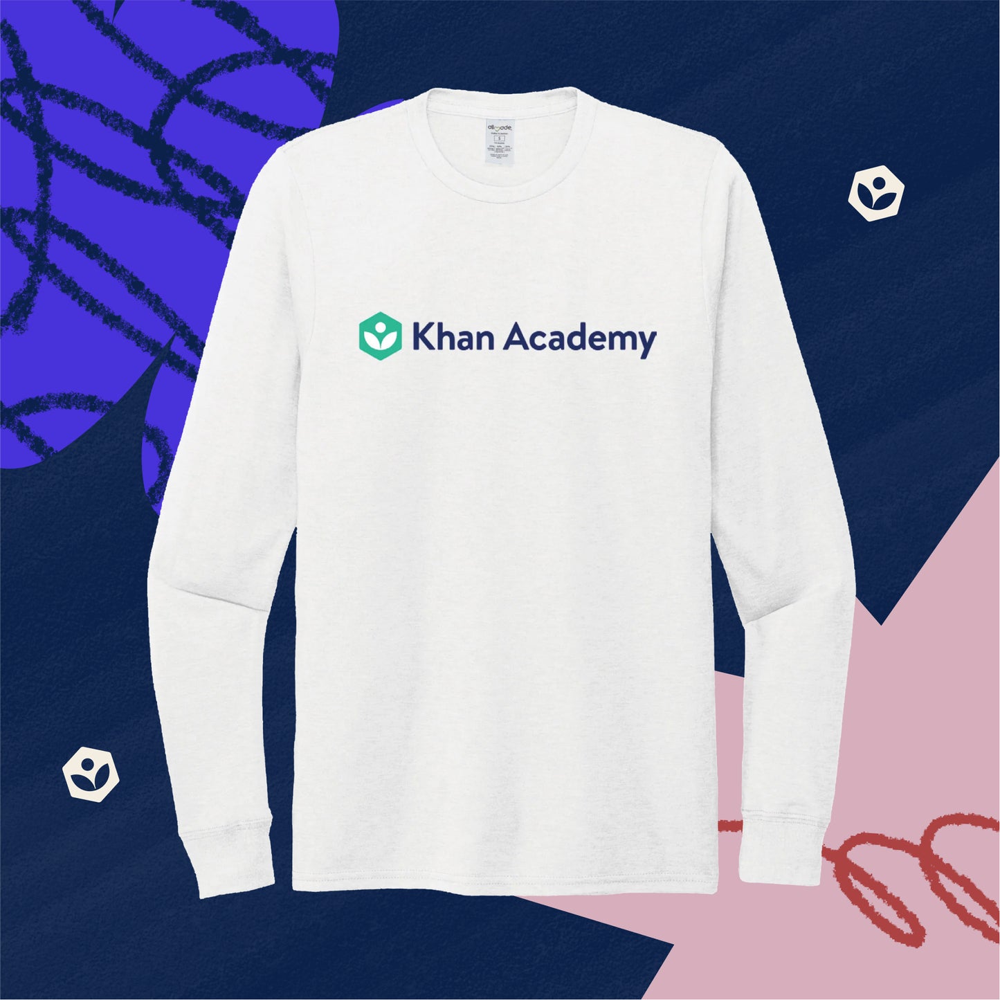 Khan Academy Full Front Long Sleeve Shirt